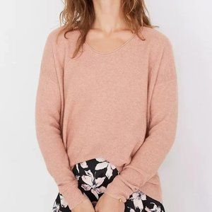 Madewell Blush Light Weight Scoop Neck Sweater